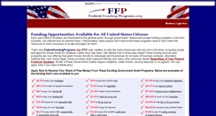 Desktop Screenshot of federalfundingprograms.org